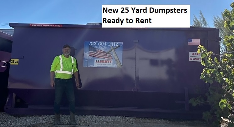 Liberty 25 yard roll off dumpster